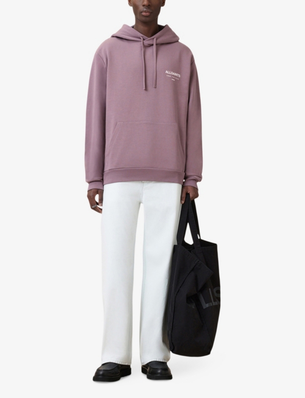 Underground logo-print relaxed-fit organic-cotton hoody