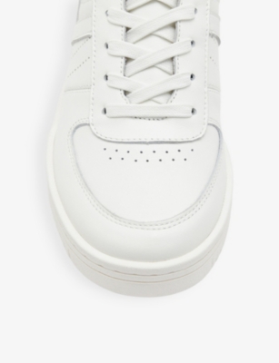 ALLSAINTS: Vix logo-print leather low-top trainers