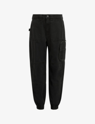 ALLSAINTS: Florence regular-fit tapered-leg organic-cotton trousers
