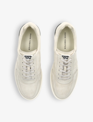 Shop Duke & Dexter Men's White/oth Ritchie Hand-stitched Leather Low-top Trainers