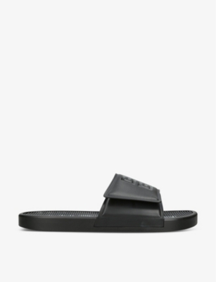 GIVENCHY: 4G logo-embellished leather sliders