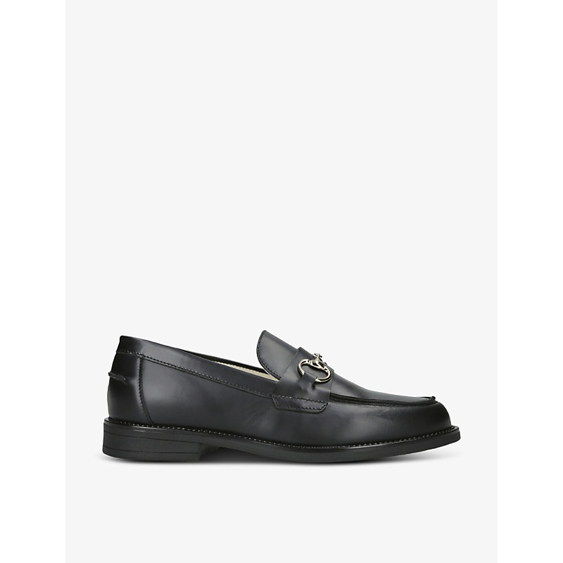 Shop Duke & Dexter Men's Black Wilde Horse-bit Leather Loafers