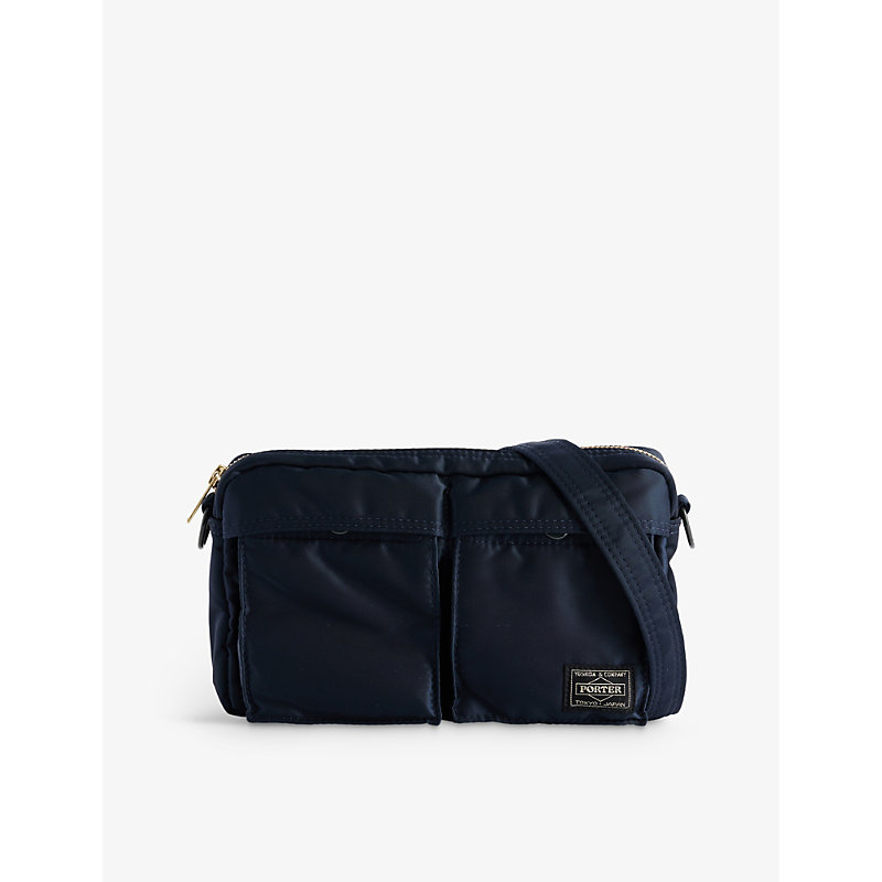 Porter-yoshida & Co Tanker Shell Shoulder Bag In Iron Blue