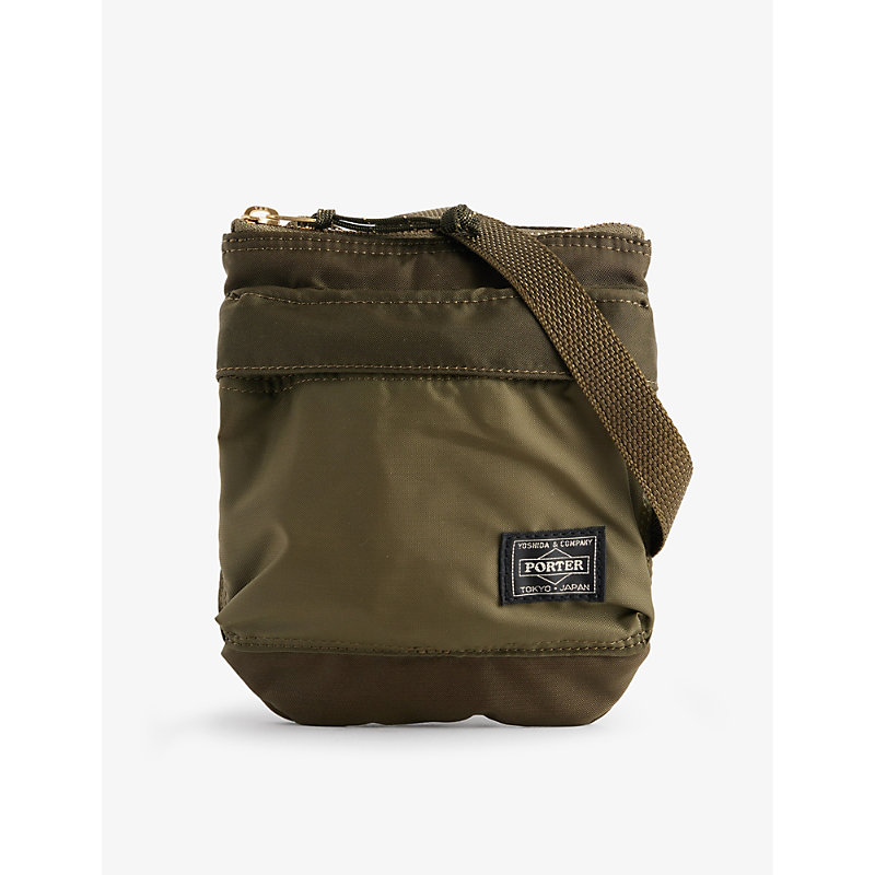 Porter-yoshida & Co Force Shell Shoulder Bag In Olive Drab