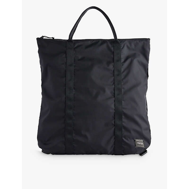 Porter-yoshida & Co Flex 2way Shell Tote Bag In Black