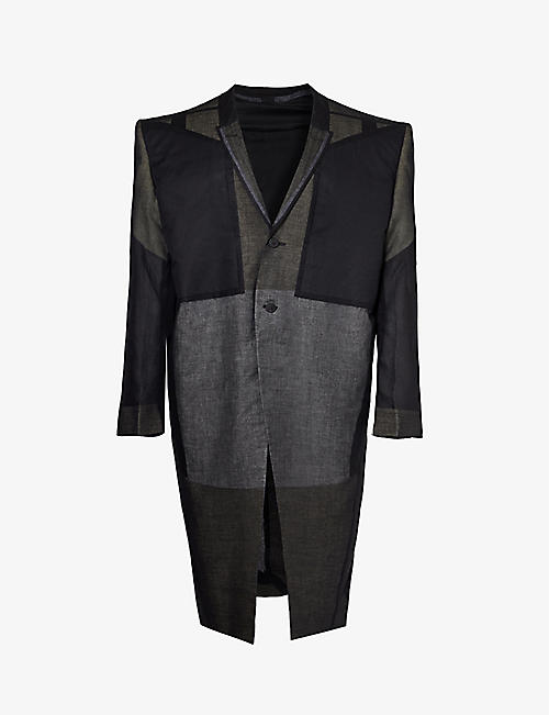 RICK OWENS: Tatlin semi-sheer relaxed-fit cotton coat
