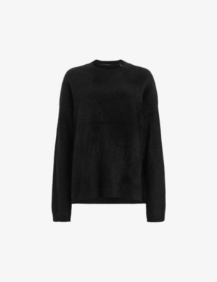 ALLSAINTS: Rebel crew-neck regular-fit brushed recycled-cashmere jumper