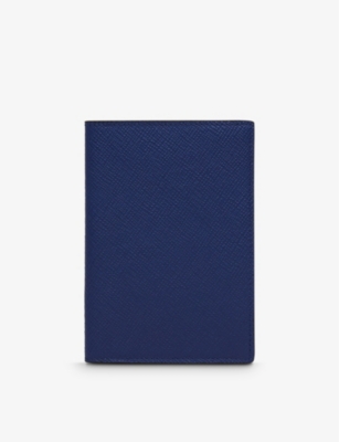 SMYTHSON: Panama cross-grain leather passport cover