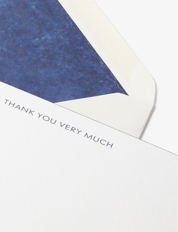 Thank You greetings card pack of 10