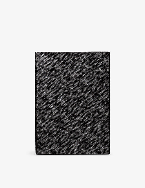 SMYTHSON: Soho cross-grain lambskin-leather notebook 19cm x 14cm