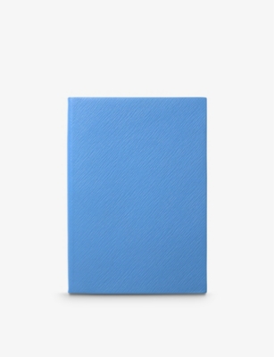 SMYTHSON: Panama Soho leather notebook 14cm x 19cm