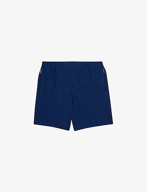 TED BAKER: Tjacks graphic-print regular-fit woven swim shorts