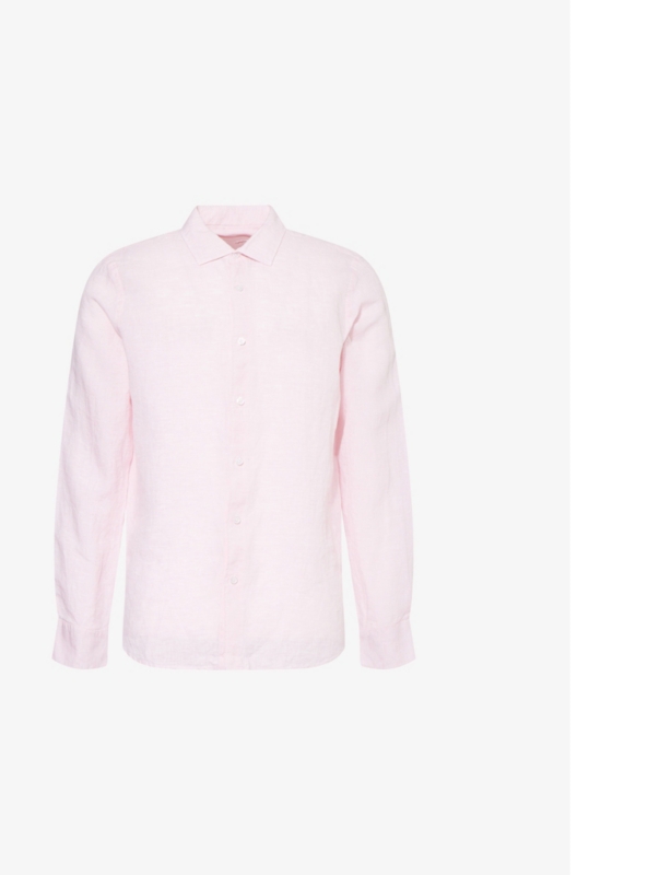 Giles long-sleeve regular-fit linen shirt