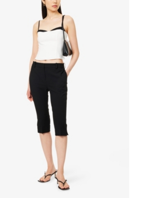 Reformation Womens Ivory Melanie Sweetheart-neck Stretch-woven Top In Ivory
