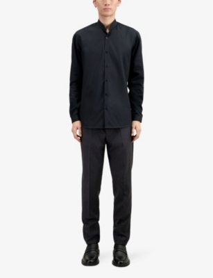 THE KOOPLES: Stand-collar regular-fit cotton-twill shirt