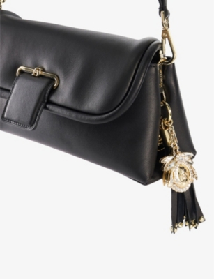 Shop Dune Women's Black-leather Chelsea Leather Shoulder Bag
