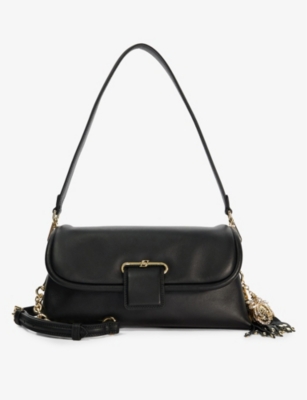 Shop Dune Women's Black-leather Chelsea Leather Shoulder Bag