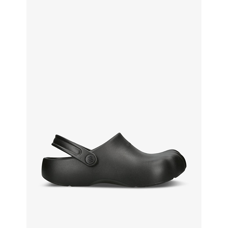 Shop Balenciaga Sunday Moulded Mules In Black