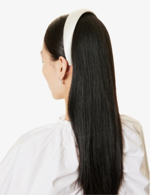 JENNIFER BEHR: Kate brand-patch silk headband