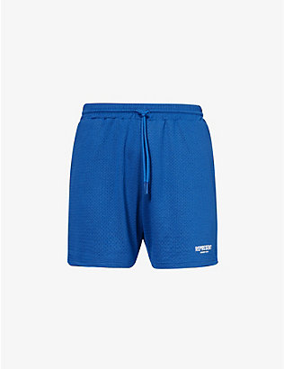 REPRESENT: Owners Club brand-print mesh shorts