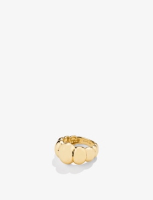 MEJURI MEJURI WOMEN'S GOLD VERMEIL PUFFY CHARLOTTE 18CT YELLOW GOLD-PLATED VERMEIL STERLING-SILVER RING