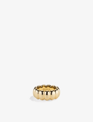 Shop Mejuri Women's Gold Puffy Charlotte 14ct Yellow-gold Ring