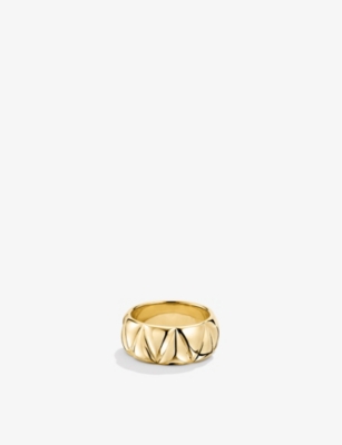 MEJURI: Patra Bold 18ct yellow gold-plated vermeil sterling-silver ring