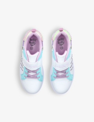 LELLI KELLY: Kids' Gioiello gem-embellished woven trainers