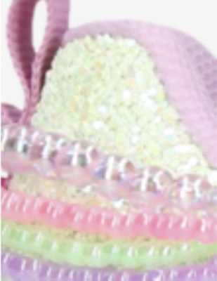 LELLI KELLY: Kids' Gioiello gem-embellished woven trainers