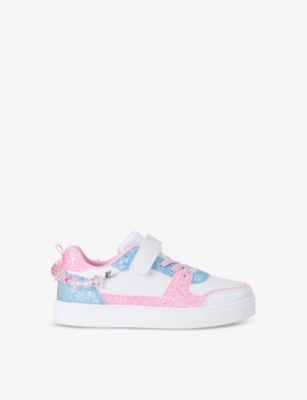 LELLI KELLY: Kids' Gioiello removable-bracelet faux-leather low-top trainers