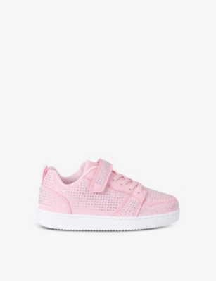 LELLI KELLY: Kids' Polvere Di Stelle embellished faux-leather low-top trainers