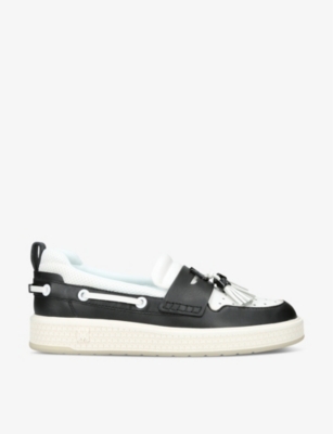 Amiri Ma Tassel Hybrid Leather Loafers In Blk/other