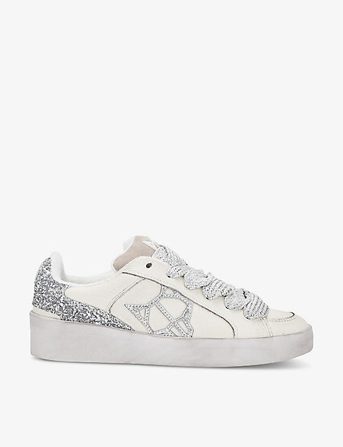 NAKED WOLFE: Ram chunky-sole leather low-top trainers