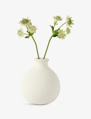 THE WHITE COMPANY: Textured Ceramic Bud Vase 11cm x 10cm