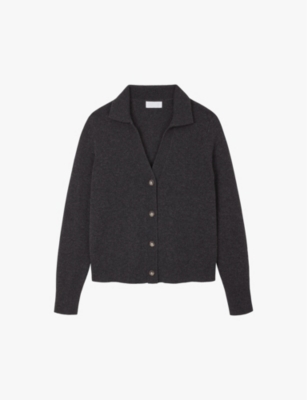 THE WHITE COMPANY: Collared long-sleeve knitted cardigan