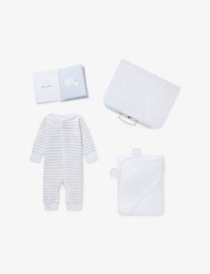 THE LITTLE WHITE COMPANY: Welcome Baby Cotton Gift Set 0-6 Months
