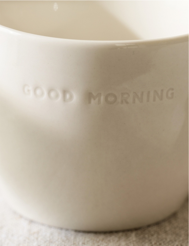 Good Morning porcelain mug 8.5cm
