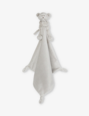 THE LITTLE WHITE COMPANY: Monkey embroidered recycled-polyester comforter 25cm