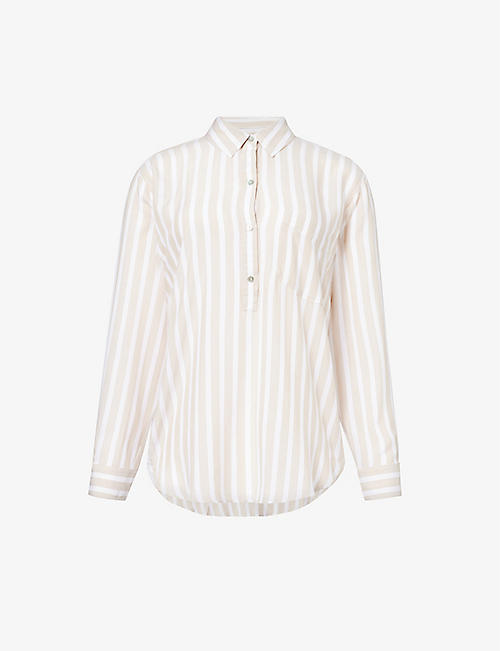 RAILS: Elle stripe-print relaxed fit shirt
