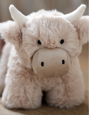 THE LITTLE WHITE COMPANY: Hattie Highland Cow Soft Toy 23cm