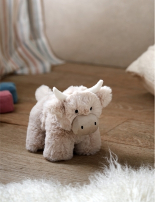 THE LITTLE WHITE COMPANY: Hattie Highland Cow Soft Toy 23cm