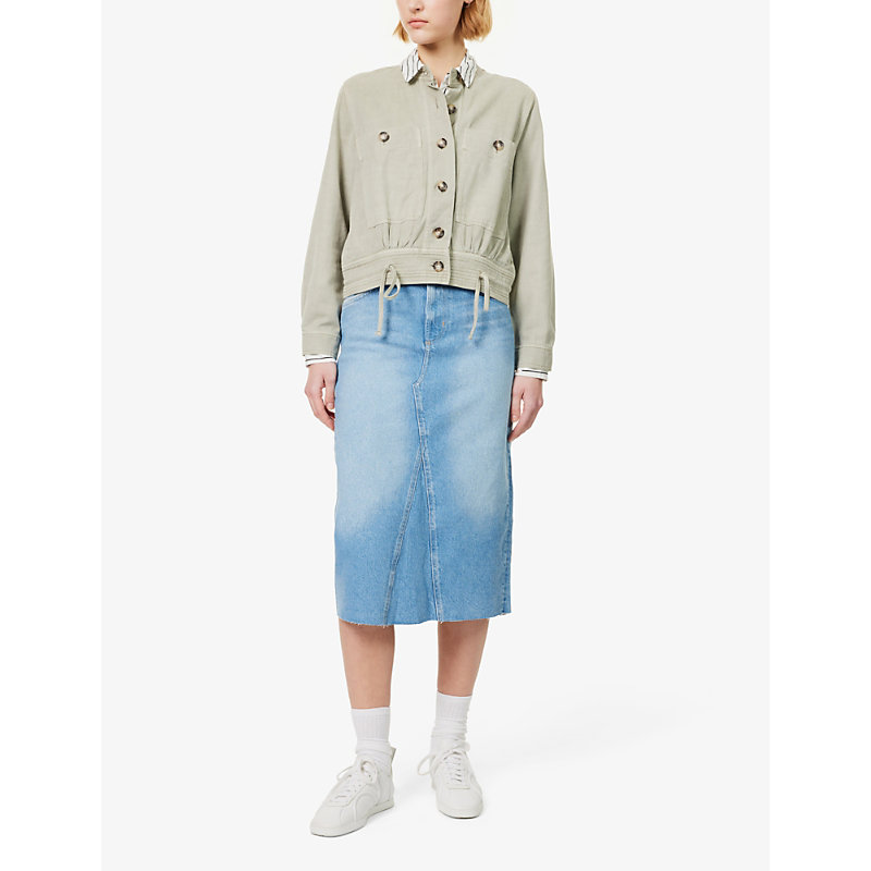 Shop Rails Women's Sage Alma Flap-pocket Regular-fit Cotton-blend Jacket