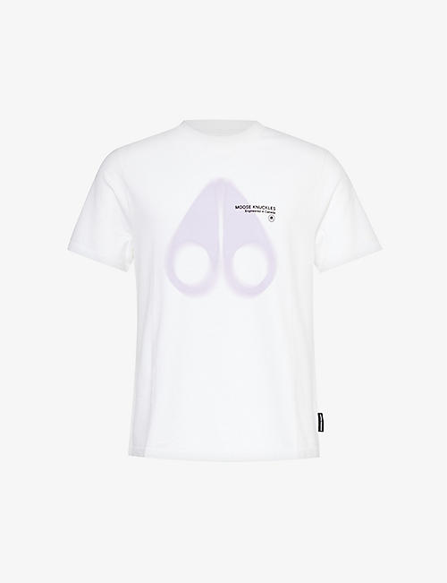 MOOSE KNUCKLES: Maurice Big Logo cotton-jersey T-shirt