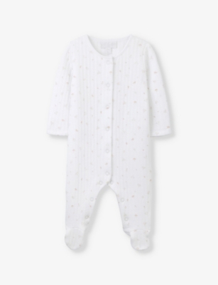 The Little White Company Overall Short 12-18M main image 0