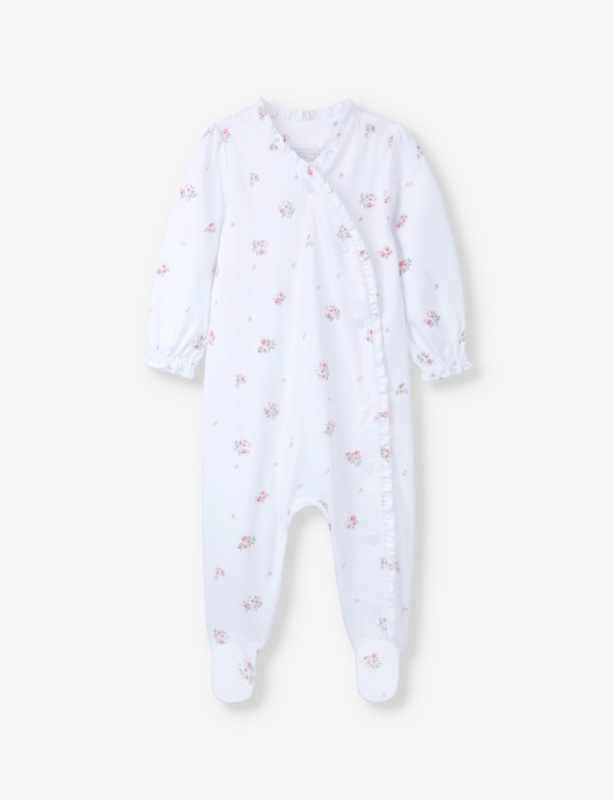Reya Floral-Print Cotton Babygrow 0-24 Months