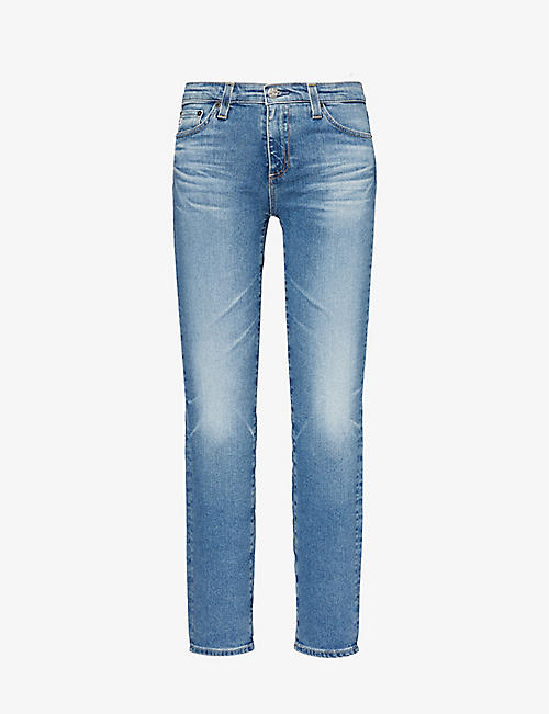AG: Prima Ankle skinny-fit mid-rise stretch-denim jeans