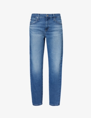 AG: Ex-Boyfriend Slouchy slim-leg mid-rise stretch denim-blend jeans