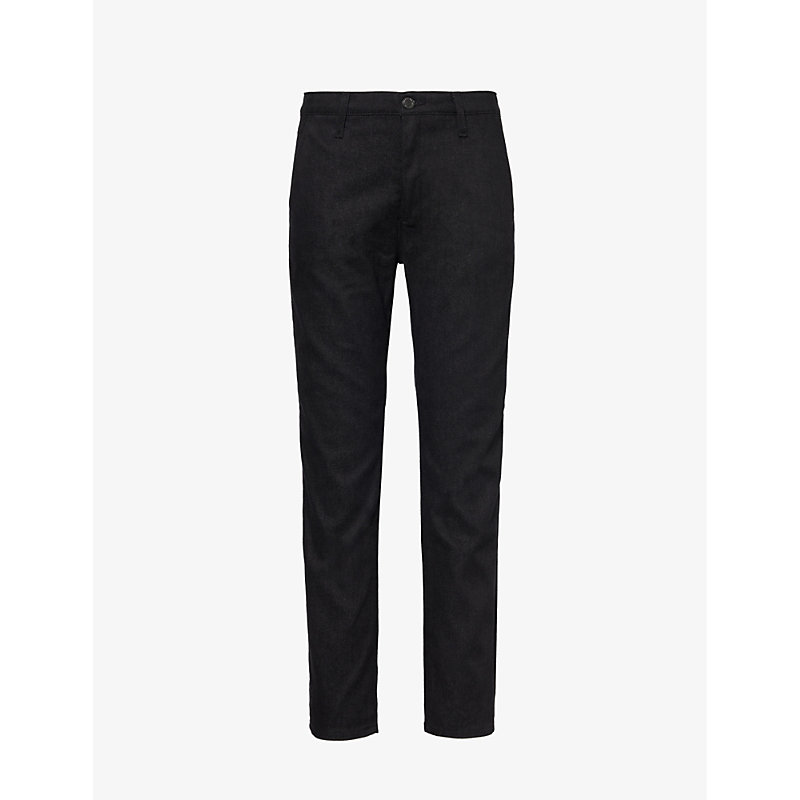 Ag Jeans Womens Charcoal Stone Caden Straight-leg Mid-rise Cotton-blend Trousers