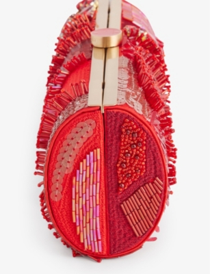 Cult Gaia Piper Embellished Clutch Bag In Lollipop Mosaic