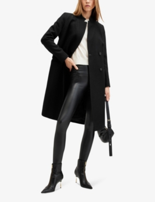 Sidney Stand-Collar Wool and Cashmere-Blend Coat